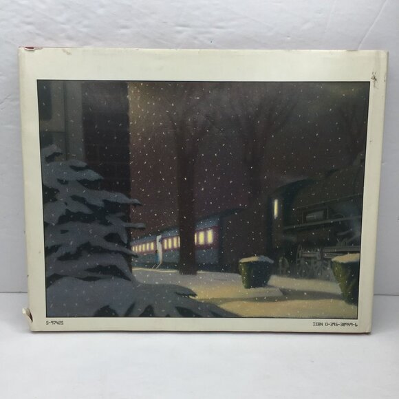 Vintage 85 The Polar Express Hardcover Book Chris Van Allsburg Christmas Classic - Picture 8 of 9